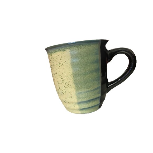 Sango Gold Dust Blue Brown Mug, Earthenware Mug, 12 Ounces Urban campfire mug - Picture 9 of 15